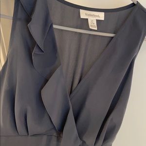 Maternity Dress Dusty Blue